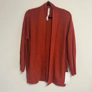 🆕 Lululemon Merino Wool-Blend Rib Long Wrap Sweater - Cayenne